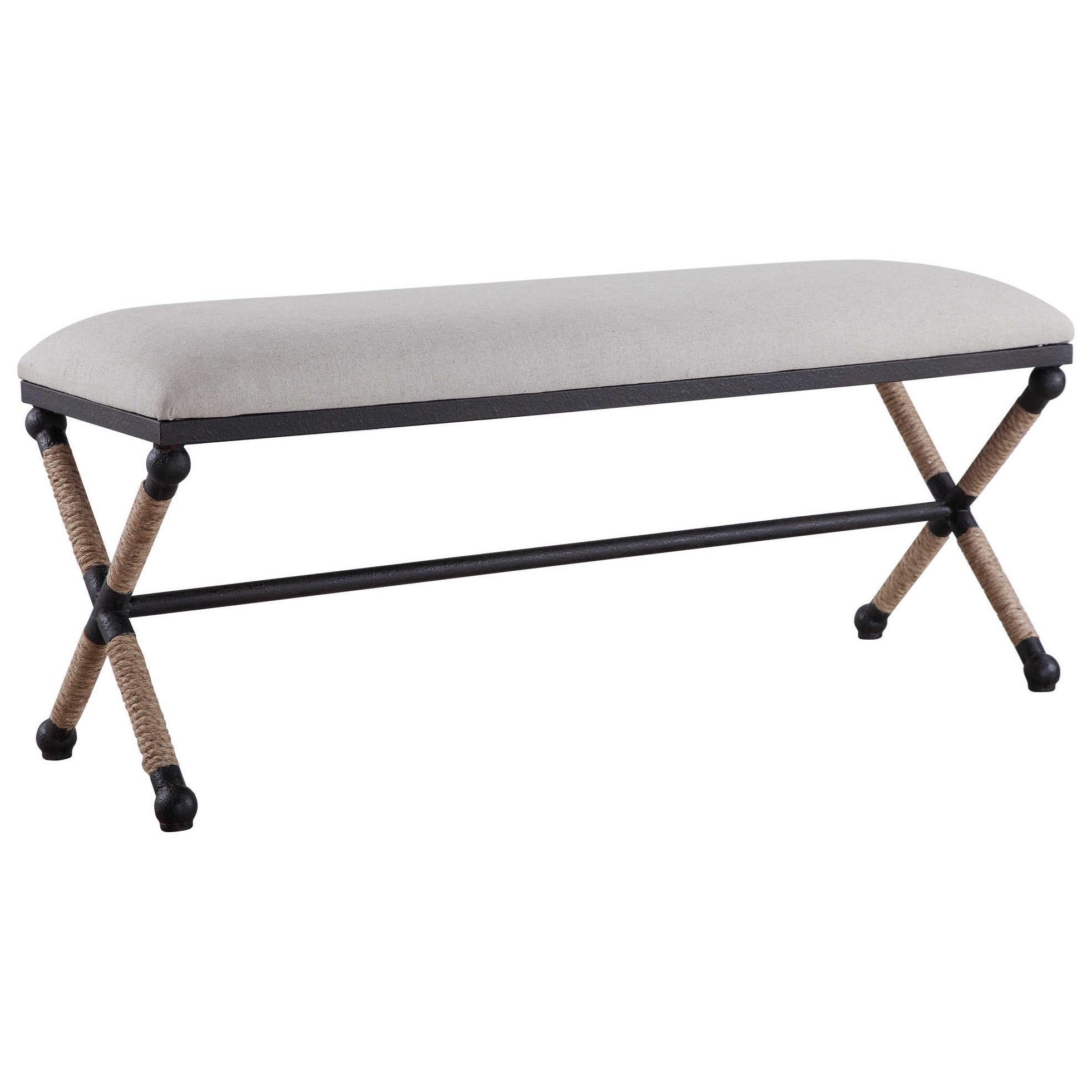 Uttermost Accent Furniture Benches Firth Oatmeal Bench Sheely's